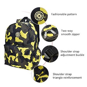 Kids Backpack for Boys Camo Print Elementary School Bag Preschool Daypack Outdoor Kindergarten Bag