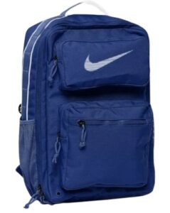 nike utility speed training backpack blue/white