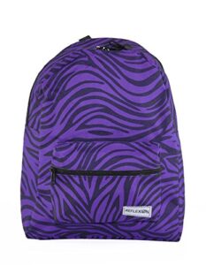 outdoor colorful backpack (purple zebra)