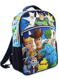 disney toy story 4 boy’s girl’s 16 inch school backpack (one size, blue)