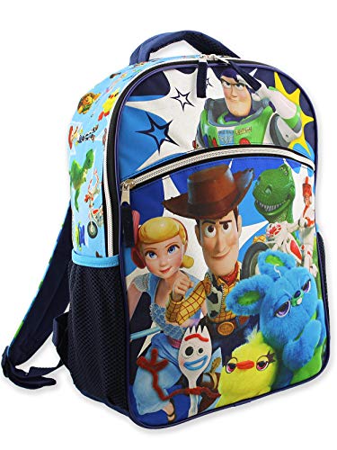 Disney Toy Story 4 Boy's Girl's 16 Inch School Backpack (One Size, Blue)
