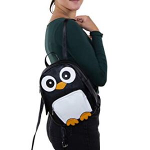 Sleepyville Critters - Mini Penguin Backpack in Vinyl Material