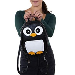 Sleepyville Critters - Mini Penguin Backpack in Vinyl Material