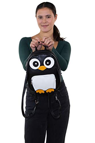 Sleepyville Critters - Mini Penguin Backpack in Vinyl Material