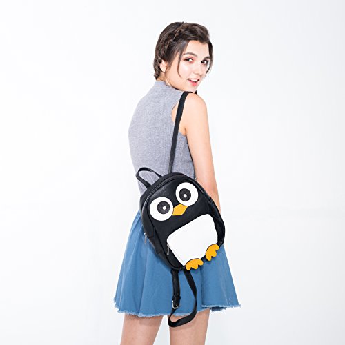 Sleepyville Critters - Mini Penguin Backpack in Vinyl Material