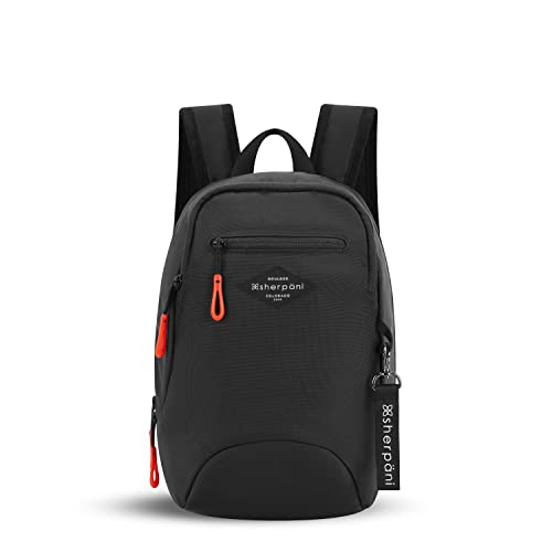 Sherpani Vespa, Mini Backpack for Women, Backpack Purse for Women, RFID Protection, Fits 10 Inch Tablet (Raven)