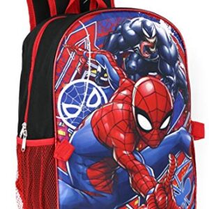 Ruz Spiderman Boys 16 Inch Backpack (Red-Blue)