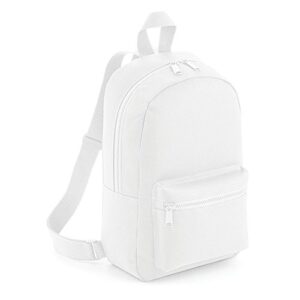 bagbase mini essential knapsack bag (one size) (white)