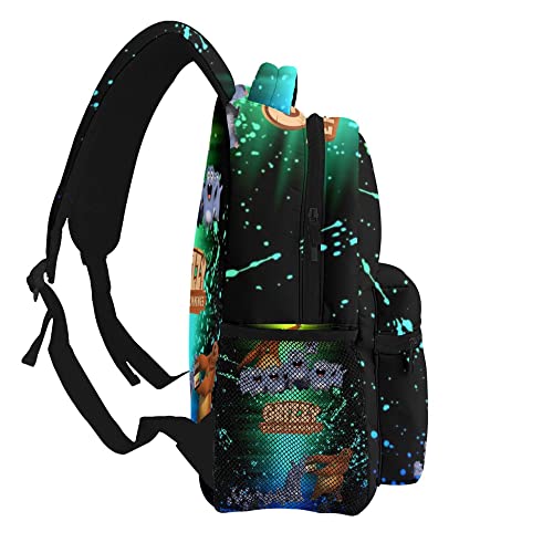 Grizzy&Lemmings Backpack Travel Bookbag Laptop Rucksack Hiking Daypack Shoulders Knapsack For Boys Girls