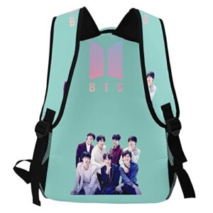 Kpop Backpack Travel Hiking Canvas Daypack Campus School Bag For Boy Girls