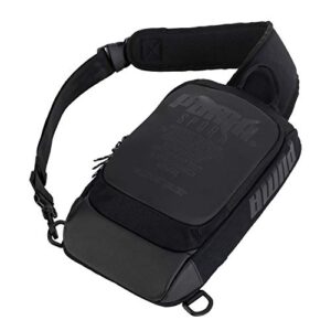 puma forecast multitude backpack sling shoulder bag (black, one size)