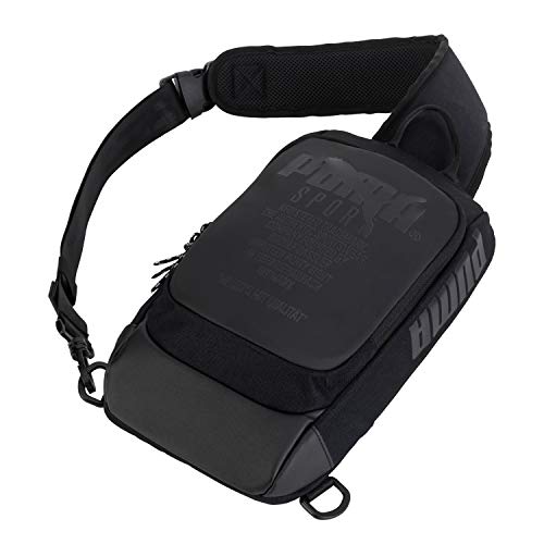 PUMA Forecast Multitude Backpack Sling Shoulder Bag (Black, One Size)