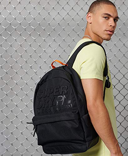 Superdry Mens Montauk Montana Rucksack, Large Main Compartment Black Size One Size