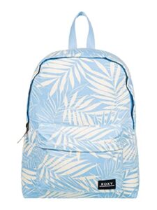 roxy sugar baby canvas backpack cerulean palmy days small one size