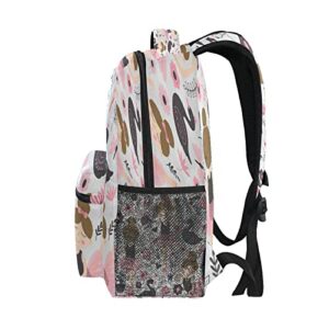 Cute Ballerina Girl Backpack for Girls School Bags Bookbags for Teen Kids Travel Laptop Daypack Bag Laptop Backpacks