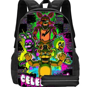 cartoon backpack new cute backpacks large bookbag for unisex with leather pen bags-4