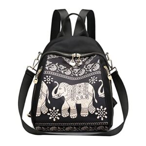 fenical backpack elephant anti- theft nylon travel daypack multipurpose shoulder bag for women ladies