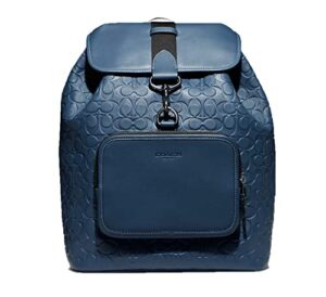 coach men’s sullivan backpack (signature leather – denim)
