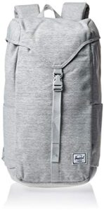 herschel thompson backpack, light grey crosshatch, one size