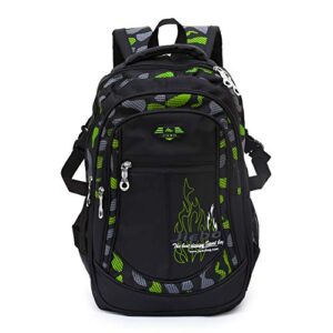 aipen backpack for boy student kid waterproof durable elementary middle casual bookbag, b-green, one_size