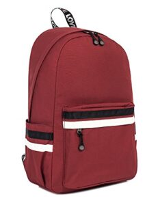 leaper laptop backpack girls travel bag school backpack daypack 15.6-inch red