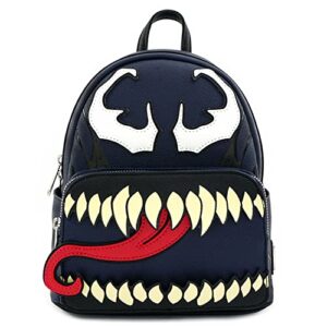 loungefly marvel venom faux leather mini backpack standard