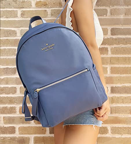 Kate Spade Chelsea Little Better Nylon Large Backpack Shipyard Blue School Bag