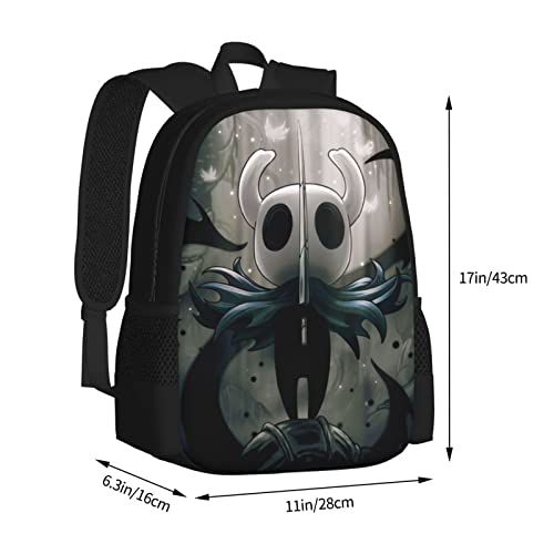 Casual Backpack Hollow_Dark_Knight Large Capacity Schoolbag Shoulders Bag Daypack For Adults And Children