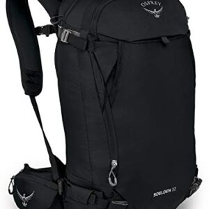 Osprey Soelden 32 Men's Ski Backpack, Black, Black, One Size