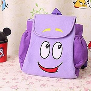 Backpack Explorer Rescue Bag with Map, Purple Backpack School Bookbag Shoulder Bag Laptop Backpack, Purple