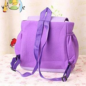 Backpack Explorer Rescue Bag with Map, Purple Backpack School Bookbag Shoulder Bag Laptop Backpack, Purple