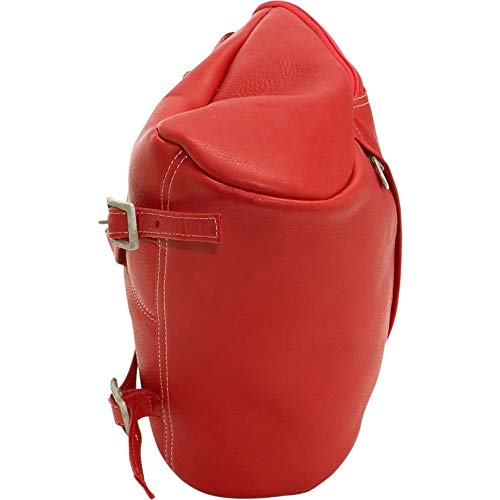 Le Donne Leather Women’s Leather U-Zip Mini Backpack Purse – Full-Grain Colombian Vaquetta Leather, 9.5” x 10.5” x 3.5”, Black