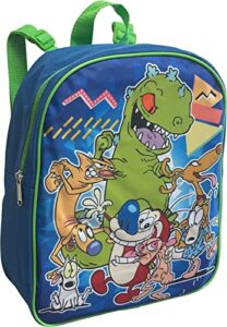 nickelodeon nick rewind gang toddle boy 12 inch mini backpack (blue-green)