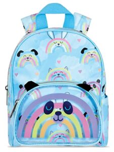 iscream rainbow friends mini classic style 10″ x 8″ backpack for fun and travel
