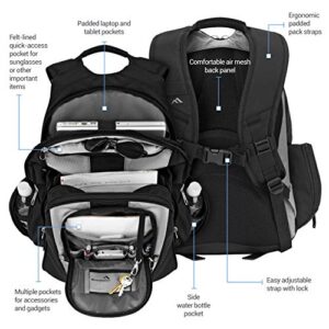 Brenthaven Tred Expandable Travel Backpack Urban Active Bag Fits 15 inch Chromebooks, Laptops - Titanium, Durable, Ergonomic, Professional Multifunctional Protection from Impact and Compression