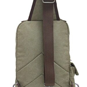 mygreen Men's Canvas Sling Bag Backpack Crossbody Travel Chest Bags Daypacks