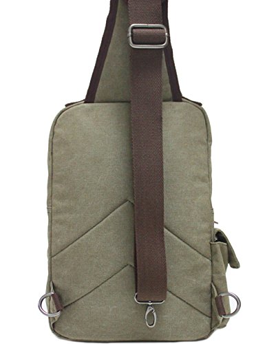 mygreen Men's Canvas Sling Bag Backpack Crossbody Travel Chest Bags Daypacks