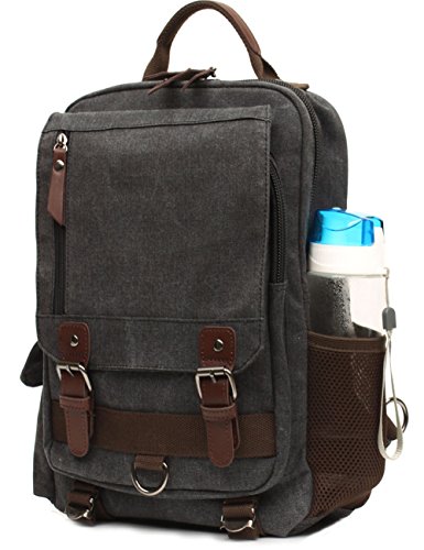 mygreen Men's Canvas Sling Bag Backpack Crossbody Travel Chest Bags Daypacks
