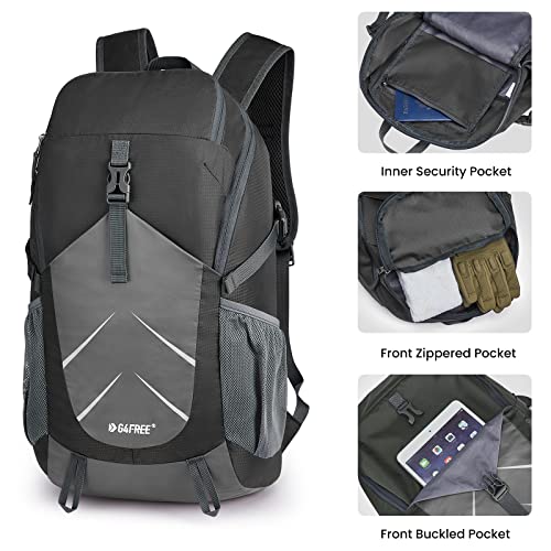 G4Free Sling Bags Men Small Cross Body Backpack+30L Packable Hiking Backpack, Lightweight Foldable Daypack