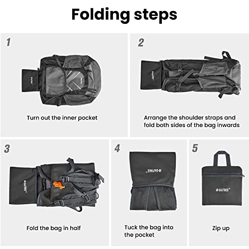 G4Free Sling Bags Men Small Cross Body Backpack+30L Packable Hiking Backpack, Lightweight Foldable Daypack