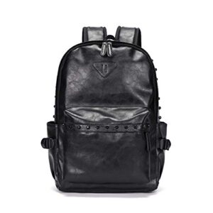 ro rox unisex pu punk goth laptop bag school uni backpack