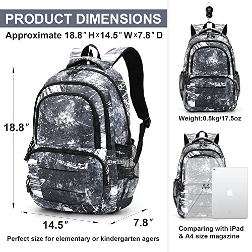 rickyh style Lightweight Elementary School Bag Durable School Bag Backpack Student Kids School Bag Waterproof