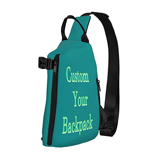 Custom Crossbody Chest Bag Funny Backpack Your Design Here photo Logo Text Custom Your Own Crossbody Chest Bag Personalized Picture Backpack Make Your Own Sports Bag Men Sling Bag