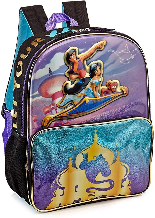 Aladdin Princess Jasmine 3D Popup 16" Backpack