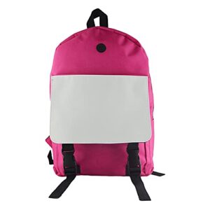 1 pack 40x30cm sublimation blank fabric backpack, personalized backbag with custom photos, suitable for any age and places, such as work, travel, camping, etc., very practical computer backpack (pink)