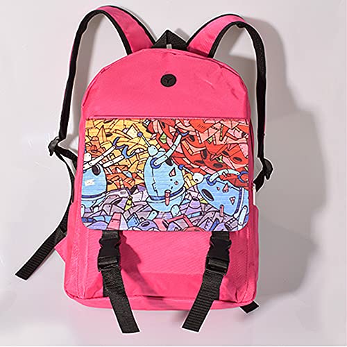 1 Pack 40x30cm sublimation blank fabric backpack, personalized backbag with custom photos, suitable for any age and places, such as work, travel, camping, etc., very practical computer backpack (Pink)