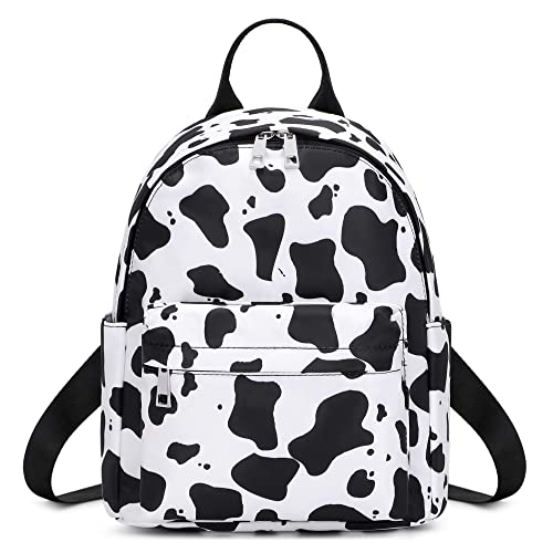 Cow Print Mini Backpack Women Girls, Small Backpack Purse for Adults Teens Kids School Travel