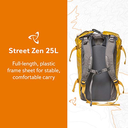 MYSTERY RANCH Street Zen Travel Pack - Hiking Backpack, Lemon/Gravel, 25L