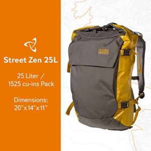 MYSTERY RANCH Street Zen Travel Pack - Hiking Backpack, Lemon/Gravel, 25L