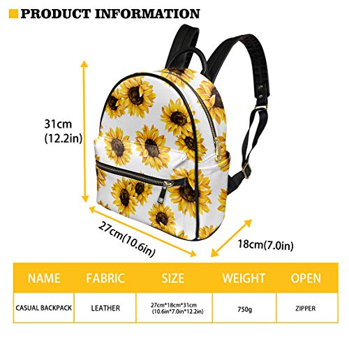 Xhuibop Smalll Rucksack for Girls Sunflower Dream Catcher Backpack Purse for Women Hiking Casual Daypack with Zipper Closure Lightweight